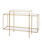 Riverdale Sideboard Amaro gold Metallglas 37x120x88,5cm