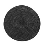 Riverdale Placemat braid black Ø38cm