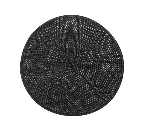 Riverdale Placemat braid black Ø38cm