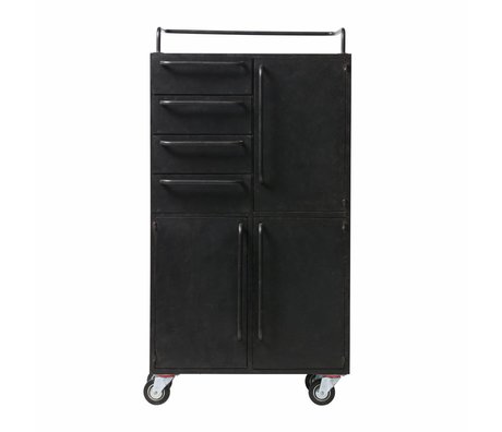 BePureHome Beauté noire rollschrank metal black