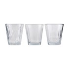 Housedoctor Glass Vintage Clear Glass Set of 3 Ø7,5x8,5cm