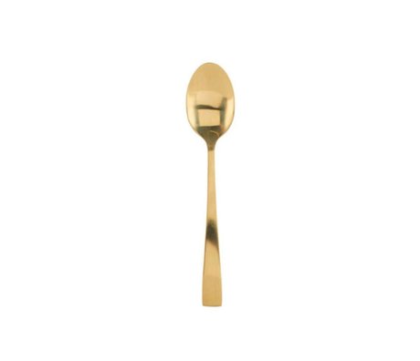 Housedoctor Teaspoon gold steel 14,3cm