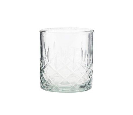 Housedoctor Verre à whisky Vintage verre transparent Ø8x9cm