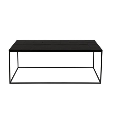 Zuiver Coffee Table Glazed Black Ceramic Metal 93x42,5x36cm