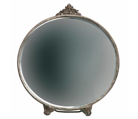 BePureHome Posh spejl rund metal antik messing