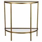 BePureHome Mesa auxiliar de diosa latón antiguo 75.5x37.5x75cm