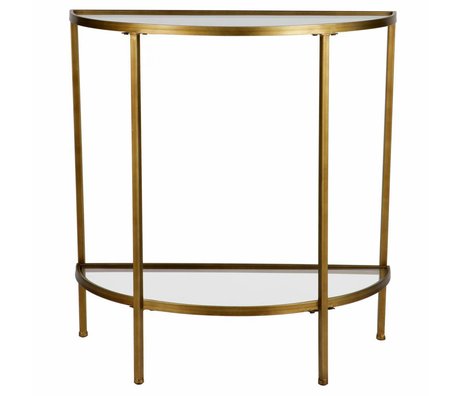 BePureHome Dea sidetable ottone antico 75,5x37,5x75cm