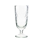Housedoctor Beer glass vintage clear glass Ø6,5x15cm