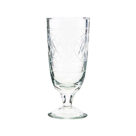 Housedoctor Bicchiere da birra vintage in vetro trasparente Ø6,5x15cm