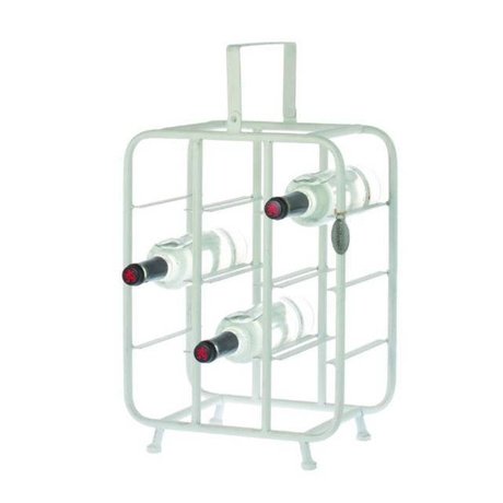 Riverdale Vinplade Chelsea hvid metal 23x33x58cm