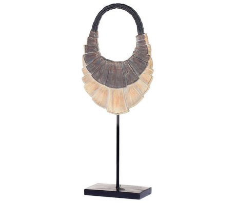 Riverdale Ornamento collana metallo plastificato marrone 55cm