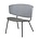 Ferm Living Lounge Sessel Herman gepolstert hellgrau Holz Metall Textil 68x60x68cm