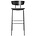 Ferm Living Bar stool Herman High upholstered black wood metal 40,5x43x96cm