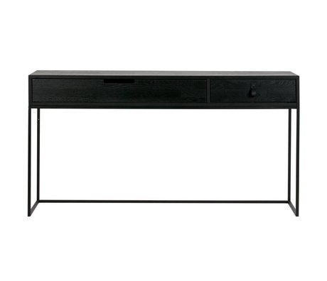 WOOOD Silas rovere spazzolato sidetable nero