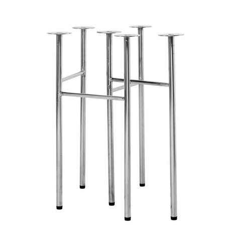 Ferm Living Tischbeine Mingle W48 Chrom Metall 2er Set