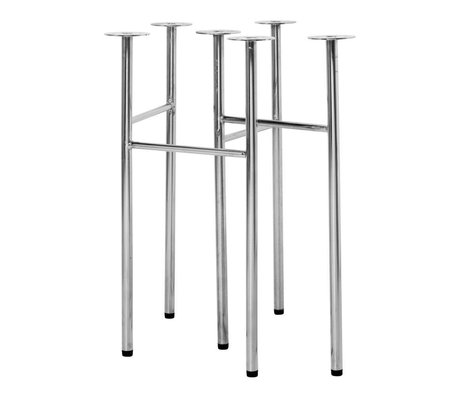 Ferm Living Table legs Mingle W68 chrome metal set of 2