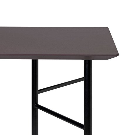 Ferm Living Plateau de table Mingle 160cm linoléum en bois taupe 160x90x2,5cm