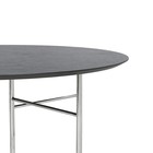 Ferm Living Linge de table rond en linoléum bois noir Ø130x2,5cm