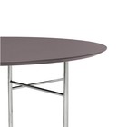 Ferm Living Table top Mingle Round taupe wood linoleum Ø130x2,5cm
