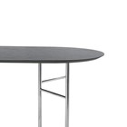 Ferm Living Table top Mingle Oval 150cm black wood linoleum 150x75x2,5cm