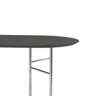 Ferm Living Tabletop Mingle Oval 150cm dark gray wood linoleum 150x75x2,5cm