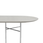 Ferm Living Table top Mingle Oval 150cm light gray wood linoleum 150x75x2,5cm