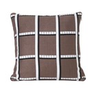 Ferm Living Throw pillow Checked taupe textile 40x40cm