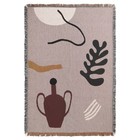 Ferm Living Plaid Mirage gris coton multicolore 120x170cm