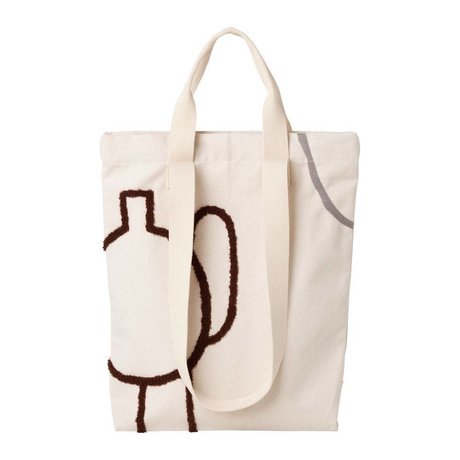 Ferm Living Carrying bag Mirage brown gray cotton 36x43cm