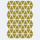 Ferm Living Wall sticker Mini Triangles gold 72 pieces