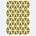 Ferm Living Wall sticker Mini Triangles gold 72 pieces