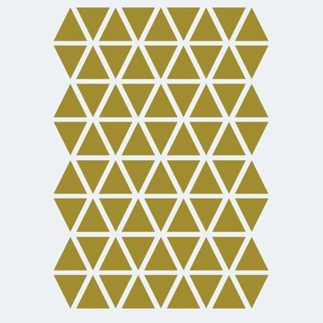 Ferm Living Sticker mural Mini Triangles or 72 pièces