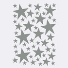 Ferm Living Wall sticker Mini Stars gray 49 pieces
