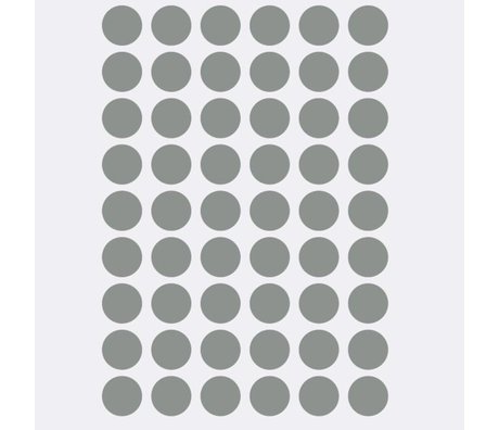 Ferm Living Wandsticker Mini Dots grau 54 Stück