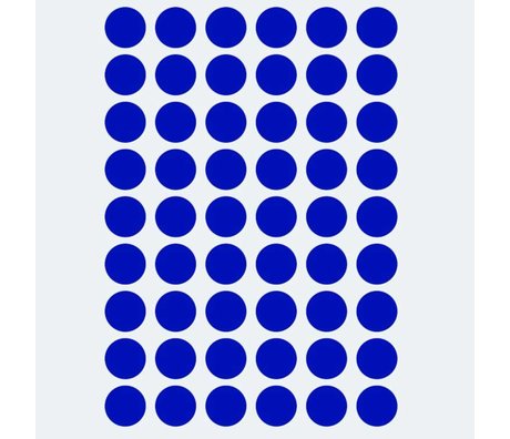 Ferm Living Wall sticker Mini Dots blue 54 pieces