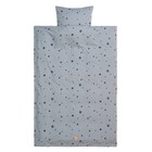 Ferm Living Housse de couette Moon junior en coton 100x140 / 46x40cm en coton