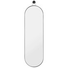 Ferm Living Mirror Poise oval black metal wood 28,3x2,6x98,9cm