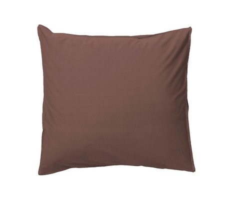 Ferm Living Pillowcase Hush cognac organic cotton 63x60cm