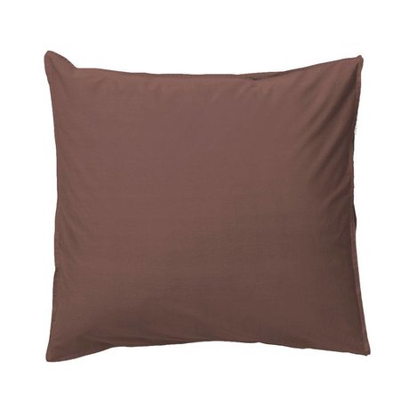 Ferm Living Taie d'oreiller Hush en coton biologique cognac 63x60cm