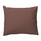 Ferm Living Taie d'oreiller Hush en coton biologique cognac 50x70cm