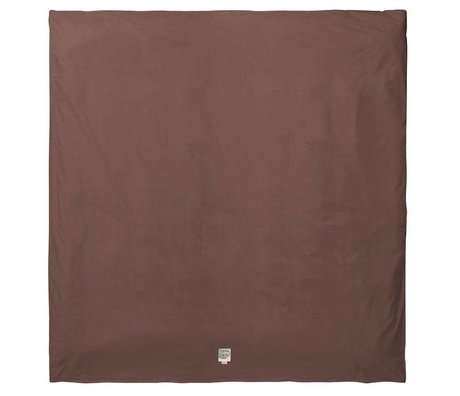 Ferm Living Bettbezug Hush Cognac Bio-Baumwolle 220x220cm