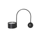 Ferm Living Tealight holder Balance black steel 12,5x4,2x9,5cm