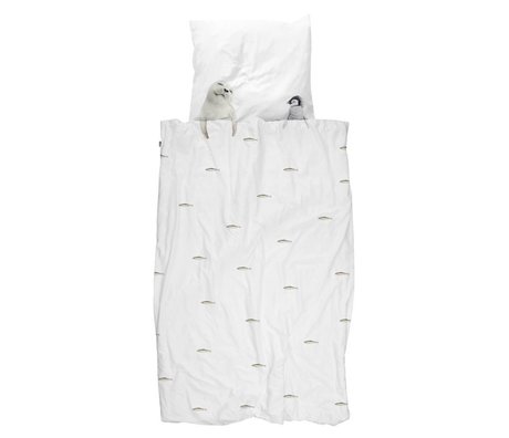 Snurk Ropa de cama Artic amigos blanco algodón 140x200 / 220cm + 60x70cm