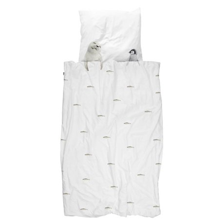 Snurk Ropa de cama Artic amigos blanco algodón 140x200 / 220cm + 60x70cm