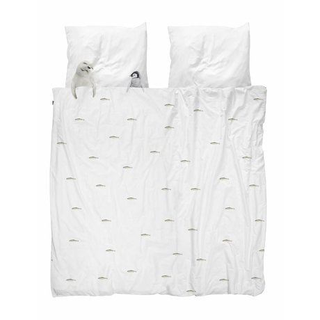 Snurk Lino Artic amigos blanco algodón 200x200 / 220cm + 2 / 60x70cm