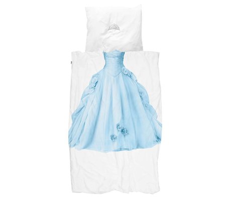 Snurk Sábanas Princesa Azul azul algodón blanco 140x200 / 220cm + 60x70cm