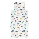 Snurk Housse de couette papier zoo multicolore coton 140x200 / 220cm + 60x70cm