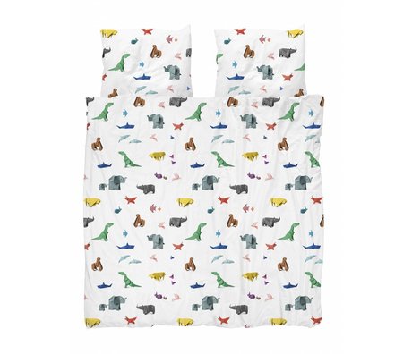 Snurk Funda nórdica zoológico multicolor algodón 240x200 / 220cm + 2 / 60x70cm