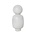 Ferm Living Vase Muses Talia hellgraue Keramik 13,2x19,9x26cm