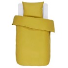 ESSENZA Duvet Cover Minte Gold Yellow Cotton Sateen 140x220 + 60x70cm